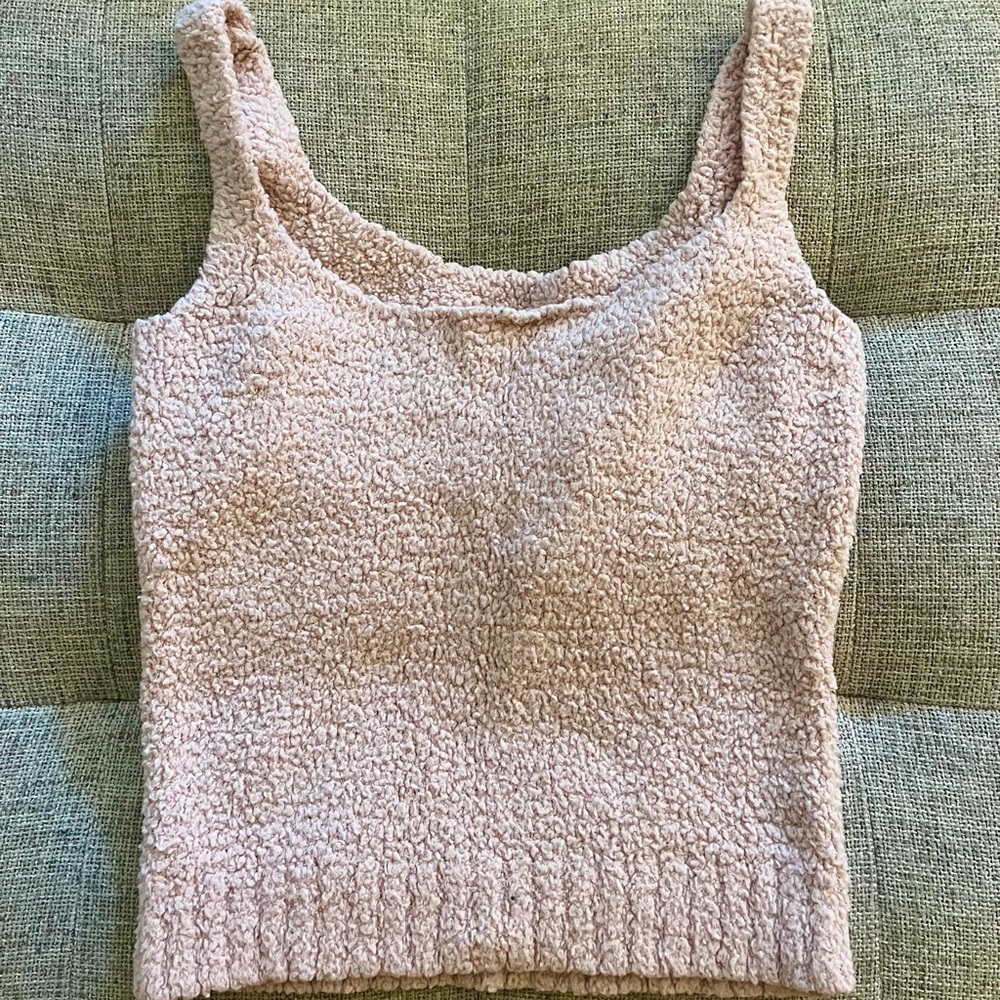 SKIMS cozy knit tank + pant SET